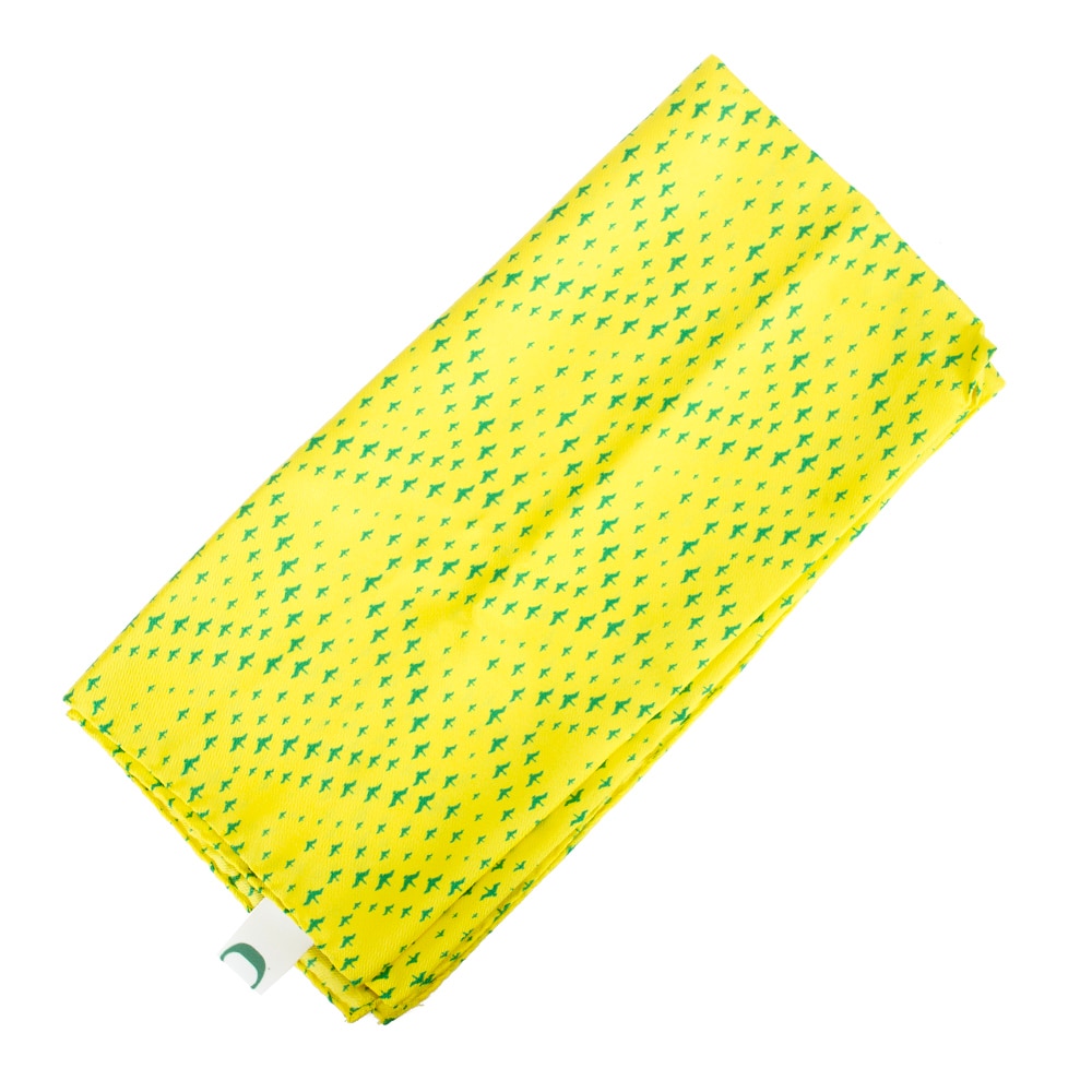 Yellow, Scarves, Silk, Accessories, Unisex, 26"x26", Flying Duck pattern, Tartan, 969018